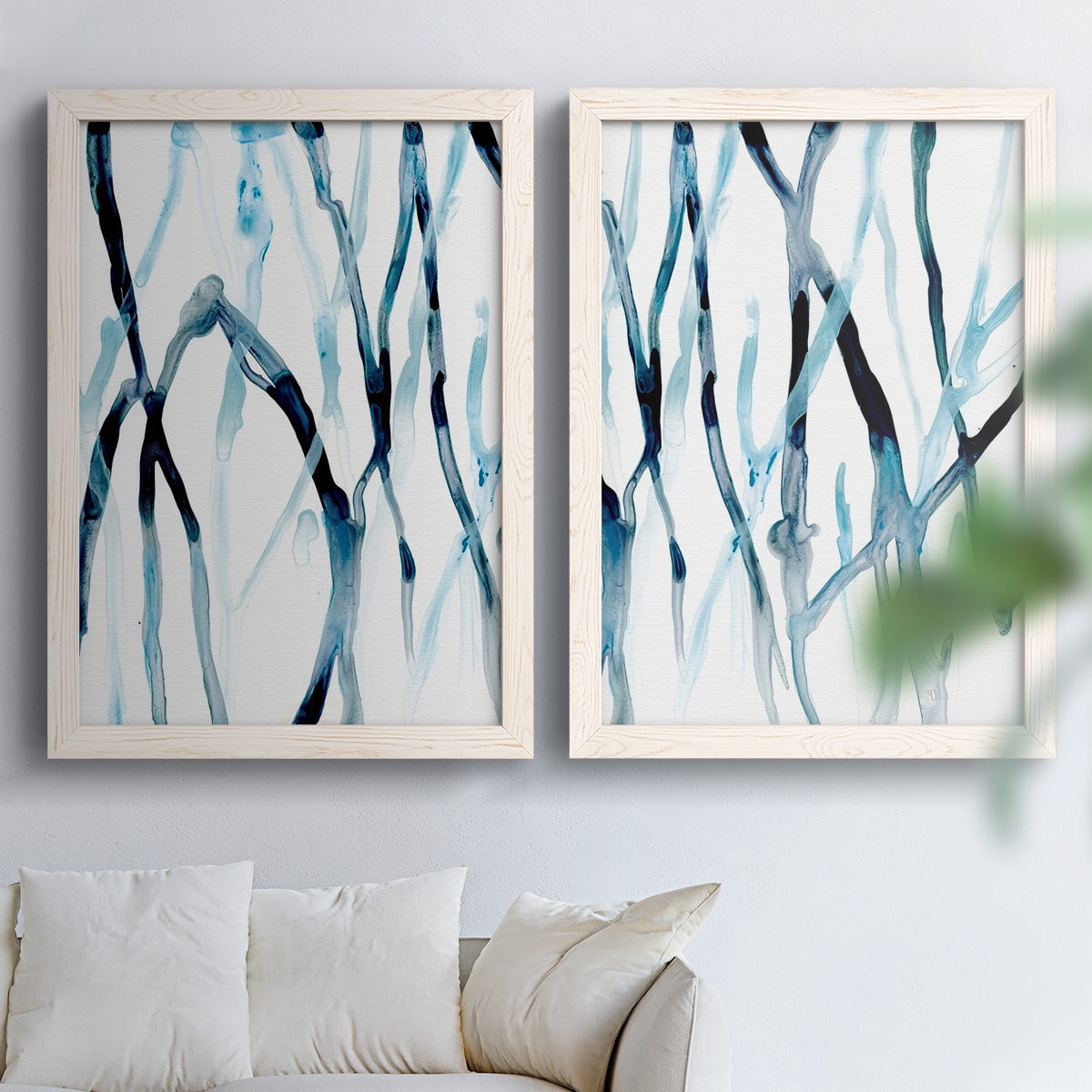 Runnel I - Premium Framed Canvas 2 Piece Set - Ready to Hang