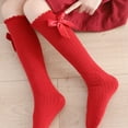 thumbnail image 4 of Odeerbi Bowknot Christmas Socks for Kids Boys Girls Mid-Calf Socks Fall Winter 2024 New Year's Red Socks Christmas Calf Socks Christmas Gift Stockings 3-12 Years Red, 4 of 5