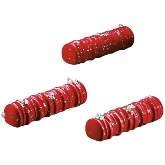 Pavoni Pavoflex PX4387 Sequoia Silicone Baking Mold Freezing Mould with 14 Cavities, Each 1.38 Inch x 4.88 Inch x 1.18 Inch High