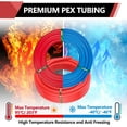 thumbnail image 6 of EFIELD Pex-b Pipe/Tubing, Blue & Red 1/2 inch 2 x100 ft (200 ft) Length,100 Pcs 1/2" Cinch Clamps, Pipe Cutter,(AB-2), 6 of 8
