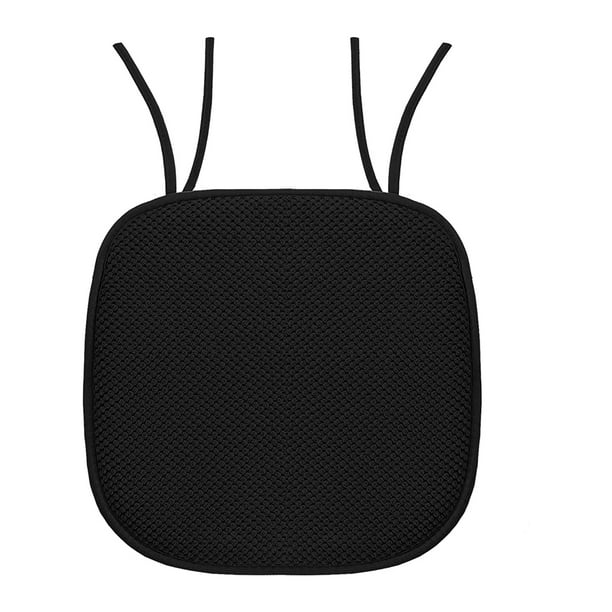 Matsuzay Prevenga las manchas y las sillas fáciles de limpiar Cojín para silla sin manchas No destiñe y fácil de limpiar Esponja de alta Conjuntos de muebles de dormitorio Negro 41*41cm