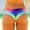 Multi-color, variant on Women's Printed Bikini Bottoms Cheeky Swimsuit Bottoms Bathing Suit Bottoms Flattering Summer Vacation Tropical Resort Poolside Beachwear Blue M