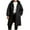 Black, variant on Women Long Quilted Coat Hooded Length Long Sleeve Puffer Jacket Padded Coat Winter Outerwear