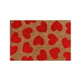 thumbnail image 2 of Valentine's Day Natural Coir Doormat Red Love Heart Welcome Floor Mat Non- Entrance Door Rugs for Indoor Outdoor Home Bathroom Decor, 15.75 x 23.62 Inch, 2 of 3