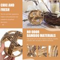 thumbnail image 2 of WEAVILUX Desktop Bamboo Ball Rustic Bamboo Ball Coffee 1Pack 5.9x5.9in, 2 of 8