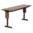 thumbnail image 1 of Correll SP2460PX .75 in. High Pressure Folding Seminar Table with Panel Leg - WALNUT, 1 of 1