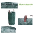 thumbnail image 5 of Saco de hojas de jardín/saco de hojas de jardín bolsa de transporte Material recubierto de película impermeable reutilizable saco de jardín autónomo (32 galones/120L, 5 of 5