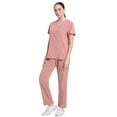 thumbnail image 7 of Scrubs Set for Women Nurse Uniform Jogger Suit Comfortable Medical Scrub Set V-Neck Top and Elastic Waist Pants with Pockets, Durable Fabric, 7 of 7
