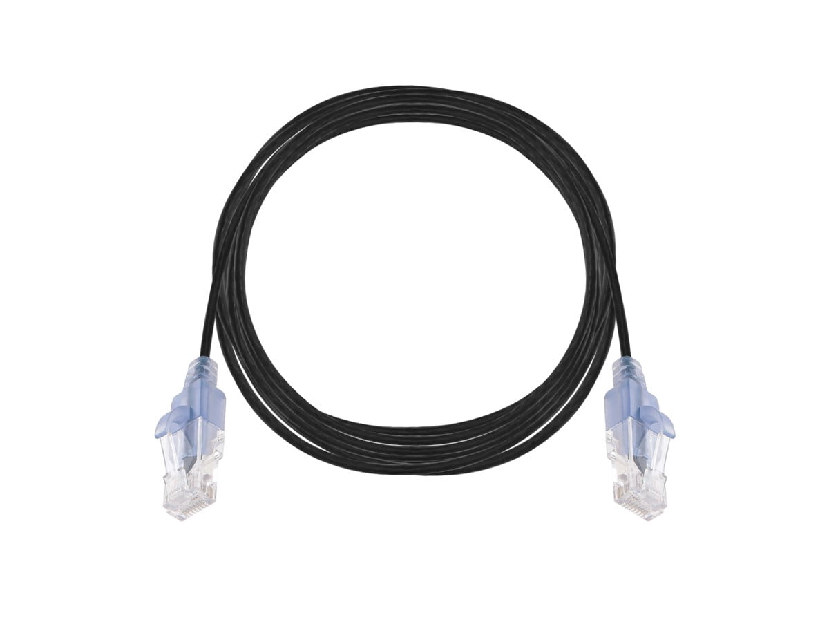 Monoprice Cat6A Ethernet Patch Cable - 10 Feet - Black | Network Internet Cord - RJ45, 550Mhz, UTP, Pure Bare Copper Wire, 10G, 30AWG, 10-Pack - SlimRun Series