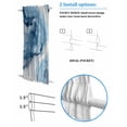 thumbnail image 3 of Blue Marble Blackout Curtains, French Door Curtains for Door Window, Summer Ocean Wave Blue Ombre Privacy Drapery for Patio/Sidelight Doors, 1 Panel with Tieback, 25 x 40 Inches, 3 of 6
