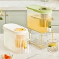 thumbnail image 4 of Ounissouiy Hervidor de bebidas de verano fresco y grueso, junta de hervidor duradera ABS y dispensador resistente para espesado e impacto Utensilios de cocina amarillo, 4 of 6
