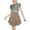 Khaki, variant on RUTAYY Women Ladies Pleated Layered High Waist Mini Skirt Solid Color Flowy Swing Skirts