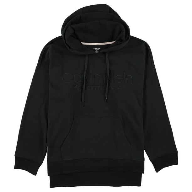 Sudadera Calvin Klein con Capucha y Rayas Laterales para Mujer Negro 2X