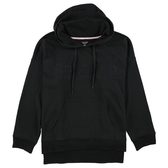 Sudadera Calvin Klein con Capucha y Rayas Laterales para Mujer Negro 2X
