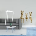 thumbnail image 2 of Mesita De Noche Minimalista De Acrílico Con Figura De Familia De Conejos, Moderna Mesita De Noche Y Escultura De Animal, Centro De Mesa Para Decoración De Sala De Estar Y Dormitorio., 2 of 8
