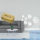 thumbnail image 2 of Caja de pañuelos,Dispensador de pañuelos para baño,Adhesivo de pared,Calcomanías de pared de peces para dormitorio,sala de estar y oficina,Pegatinas de pared de espejo acrílico para, 2 of 7