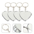 thumbnail image 3 of PENGXIANG 4Pcs Mini Heart Mirror Keyring Folding Metal Mirror Key Chain Pendant Ornament, 3 of 6