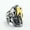 Silver/Gold, variant on Europunk Personalized Skull Head Lightning Stainless Steel Men's Rings Size 7-13-8-Gold