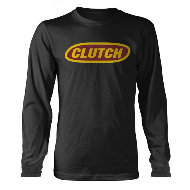 Clutch - Camiseta Classic Logotipo de Manga Larga para Adultos Unisex (Negro)