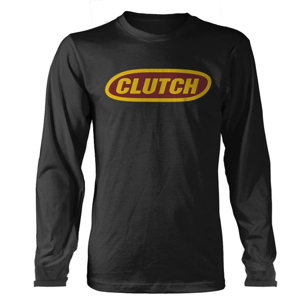 Clutch - Camiseta Classic Logotipo de Manga Larga para Adultos Unisex (Negro)