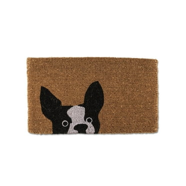 Abbott Collection 35-FWD-AN-1949 Peeking Dog Doormat-18X30 L