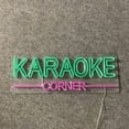 thumbnail image 4 of Glowneon Karaoke Corner Neon Sign, Karaoke Store Signboard Decor, 4 of 4