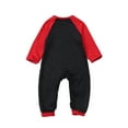 thumbnail image 3 of Kmbangi Christmas Family Pajamas Set Letter Print Tops Plaid Pant Romper, 3 of 6