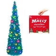thumbnail image 1 of Fall Tree Home Decor Pop Up Tree with Lights & Timer & Modes Collapsible Tinsel Pencil Tree for Autumn Harvest Porch Thanksgiving Party Decorations Maple Leaves, 1 of 6