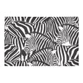 thumbnail image 2 of MKHERT Black Zebra Doormat Rug Home Decor Floor Mat Bath Mat 23.6x15.7 inch, 2 of 3