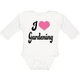 thumbnail image 3 of Inktastic Gardener Gift I Love Gardening Girls Long Sleeve Baby Bodysuit, 3 of 5