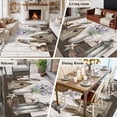 thumbnail image 5 of Vintage Flowers Area Rugs 8'x10', Washable Small Throw Rugs for Living Room Patio, Wooden Birds Retro Art Farmhouse Indoor Outdoor Rug Non-Slip Low Pile Carpet Runner Reversible Floor Mats, 5 of 8