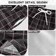 thumbnail image 4 of Black Pink Grid Pattern Swim Trunks Quick Dry Beach Pool Board Shorts Lightweight Stylish Print Sizes 2T to XL, 4 of 8
