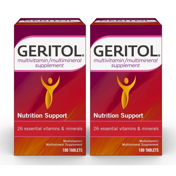 Geritol Tablets Color Geritol Multi-Vitamin Nutritional Support Tablets, Balance of 26 ...