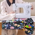 thumbnail image 4 of HELLHERO Sewing Machine Pad Butterfly and Florals with 4 Pockets Easy to Clean Washable Dustproof Mat, 4 of 5