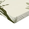 thumbnail image 2 of Ambesonne Landscape Fitted Sheet, Forest Birds on Tree, Twin Size, Olive Green Cream, 2 of 3