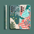 thumbnail image 5 of Funda para Samsung Galaxy A91 A73 A72 A71 A52 A51 A33 A31 A02S AO3S 4G 5G Color líquido funda de silicona plantas hoja arte, 5 of 5