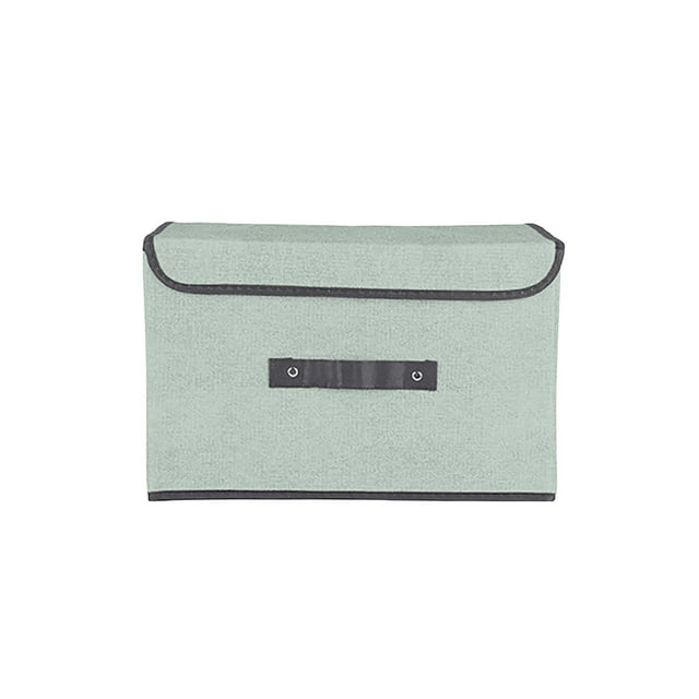 Organizers and Storage Foldable Storage Box With Lid 2pcs (large + Small) Fabric Storage Box With Lid, Closet Storage Box, Room Organization, Office Storage, Toy Storage Storage Bins On Clearance
