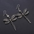 thumbnail image 1 of Heliisoer Retro Multicolor Diamond Tassel Insect Earrings Female Long Ear Jewelry, 1 of 4