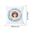 thumbnail image 1 of Easter Character Painting Series Cushion - Gift For Kids Soft Throw Pillow For Children's Room Decor Easter Basket Stuffer, 1 of 5