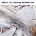 thumbnail image 3 of FMSHPON Marble Painting 4 Piece Bathroom Set Shower Curtain Bath Rug Contour Mat and Toilet Lid Cover, 3 of 8