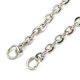 thumbnail image 2 of Tarnish Resistant 304 Stainless Steel Cable Chains Necklace Makings with Lobster Claw Clasps and End Chains Stainless Steel Color 18-1/4 inch(46.5cm) Hole: 2.7mm, 2 of 3