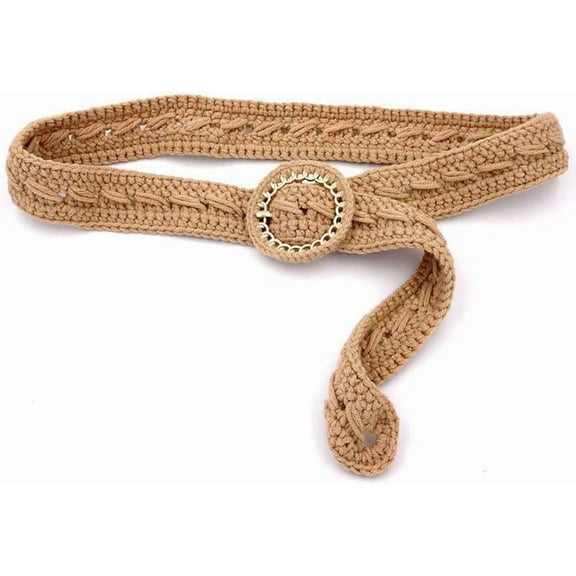YooGuoGuo Fashion Simple Soft Cotton Rope Braided Woven Boho Waist Belt for Women for Dress Jeans
