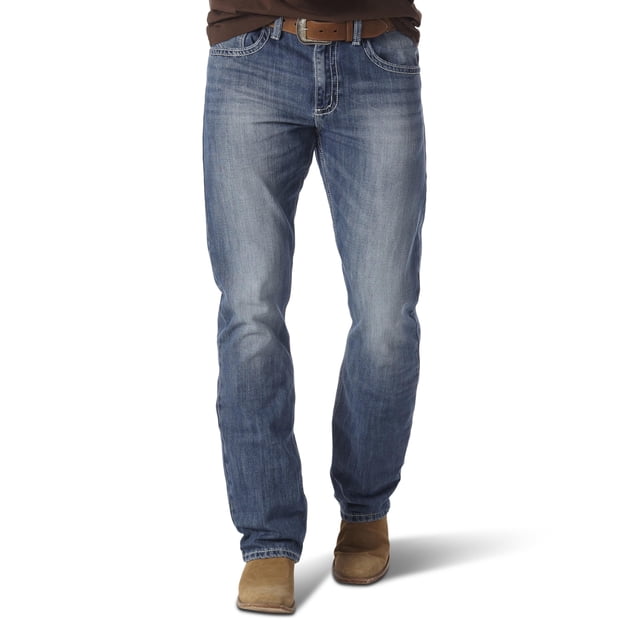 Bota vintage Jeans Wrangler 20x No. 42 con corte para hombre, color azul claro