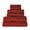 Red, variant on Honeycomb 100% Combed Cotton 500GSM Solitaire Border 6-Piece Towel Set Maroon