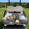 thumbnail image 2 of Xixirimido Golf Cart Seat Cover with 4 Pocket Quilted Golf Cart Seat Blanket Universal Club Car Seats Towel Fits 2-Person Carts Golf Carts Accessories, Artistical Horse, 2 of 8
