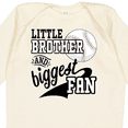 thumbnail image 4 of Inktastic Little Brother and Biggest Fan Baseball Family Fan Boys or Girls Long Sleeve Baby Bodysuit, 4 of 5