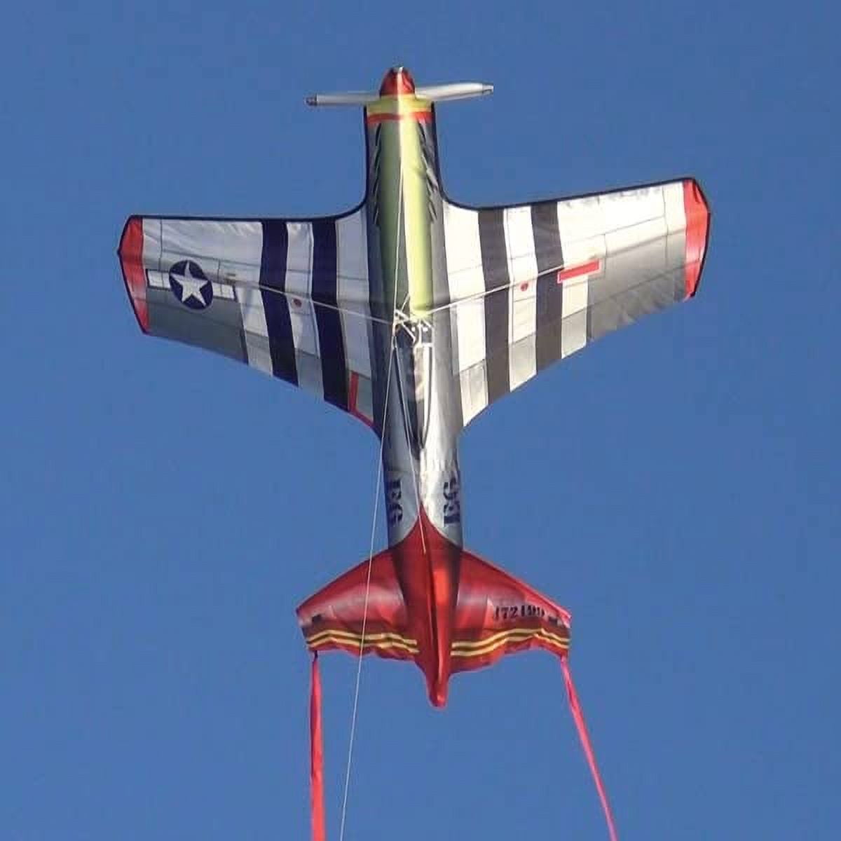 WindNSun FlightZone 53" Nylon Kite - Mustang Airplane