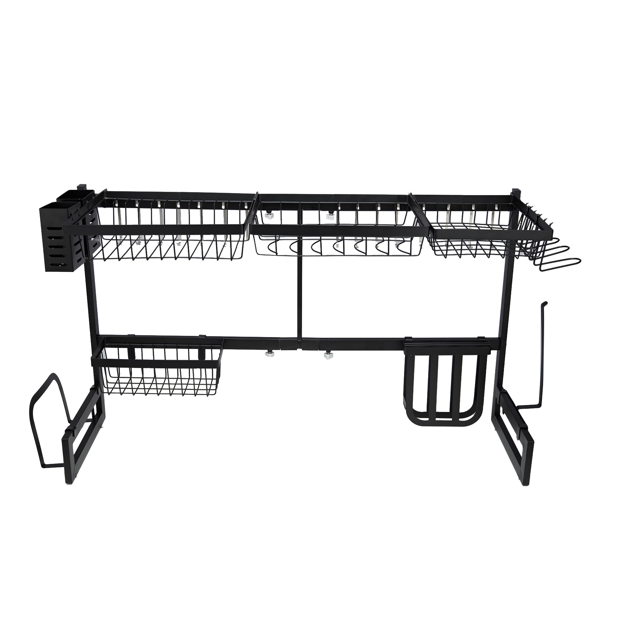 2 Tier Stainless Steel Large Dish Racks for Kitchen Counter, Length