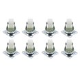 thumbnail image 3 of 8X Roulettes Pivotantes de 1 Pouce 25Mm avec Roues à Billes en Caoutchouc, 3 of 9