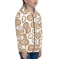 thumbnail image 3 of JUNZAN Peanuts7 Print Kids Zip Up Hoodies Long Sleeve for Boys or Girls Casual Oversized Jackets with Pocket Loose Tops-, 3 of 6